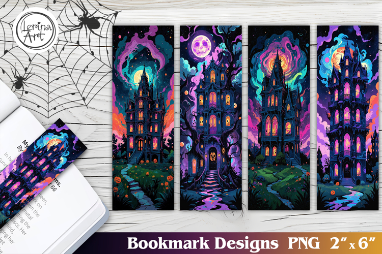 Haunted House / Halloween Printable Bookmark 4 PNG