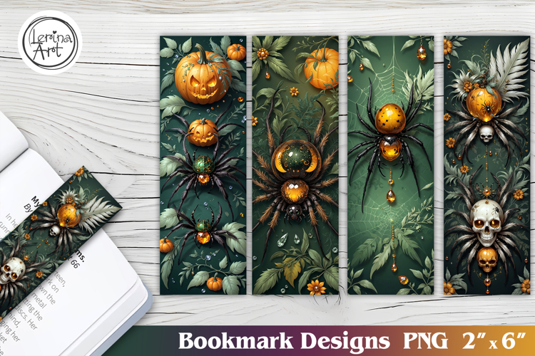 Spider / Halloween Printable Bookmark 4 PNG