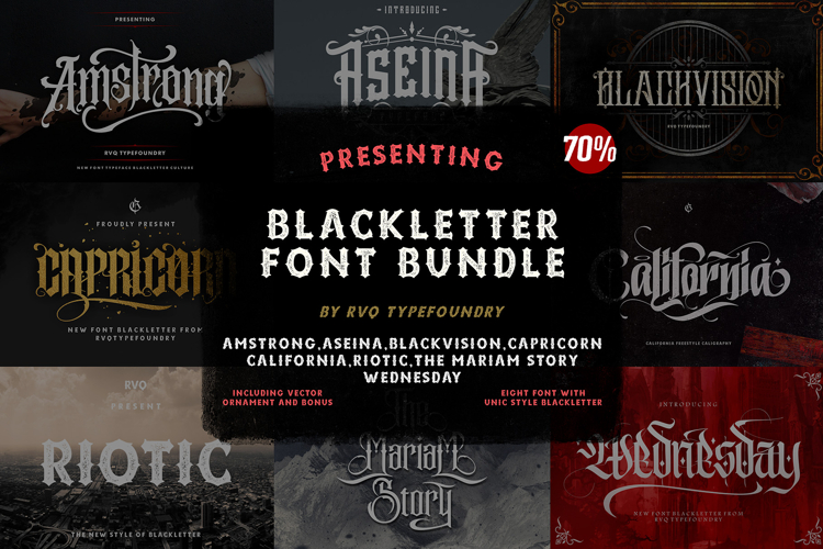 Blackletter Font Bundle