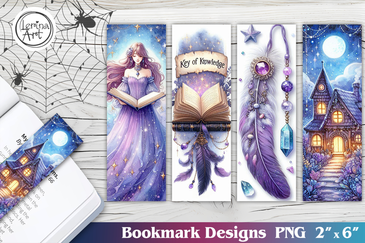 Whimsical Halloween Printable Bookmark 4 PNG