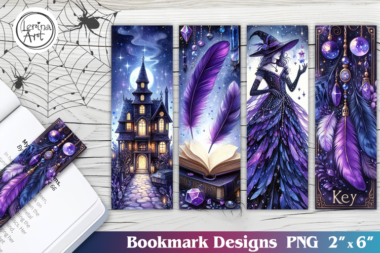 Whimsical Halloween Printable Bookmark 4 PNG