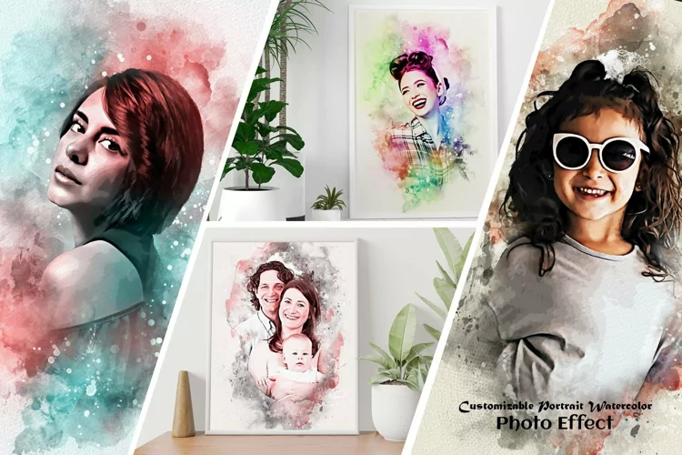 Realistic Watercolor Photo Effect