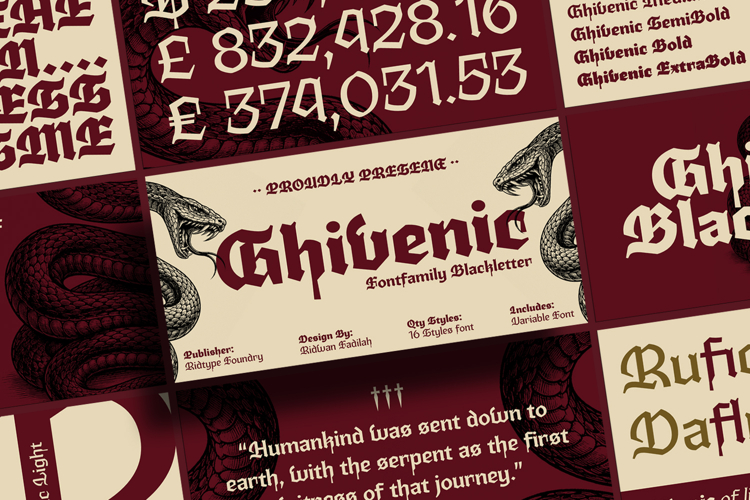 Ghivenic Font Family