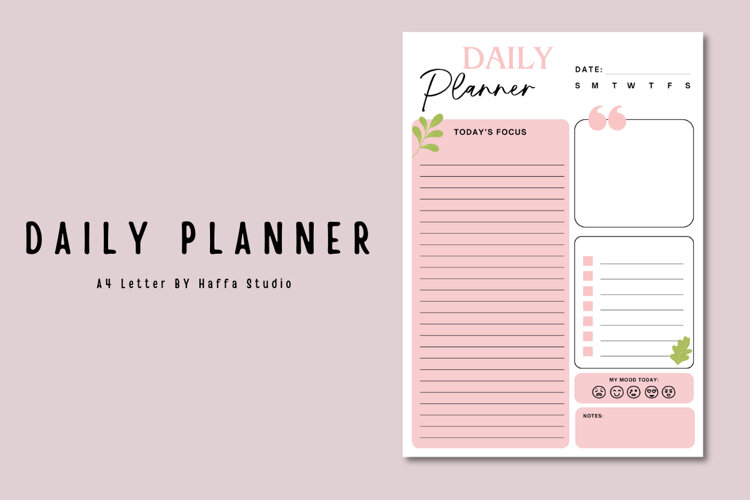 Canva | Daily Planner Template example image 1