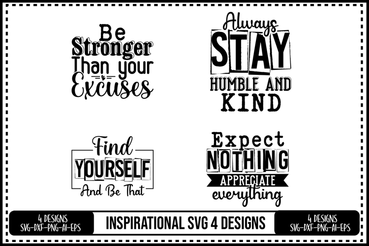 Inspirational Svg 4 Designs