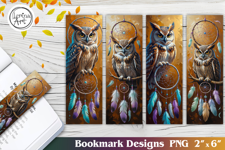 Dreamcatcher / Owl / Printable Bookmark 4 PNG