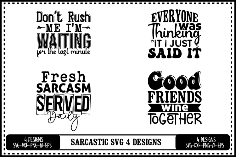 Sarcastic Quotes Svg Image 16