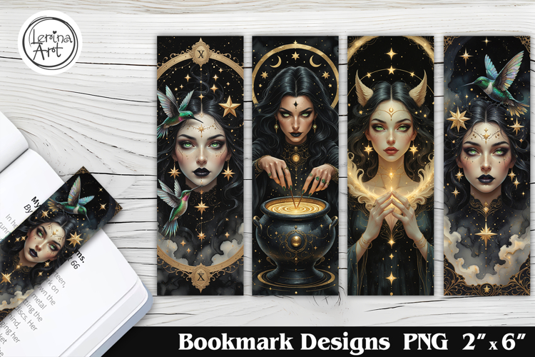 Witch Printable Bookmark 4 PNG