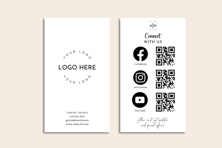 CANVA | Social Media QR Code Template example image 1