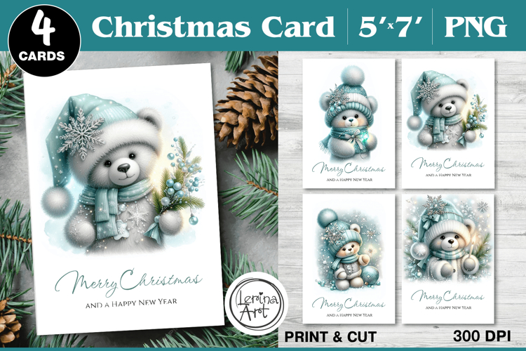 Merry Christmas Card. Printable cards