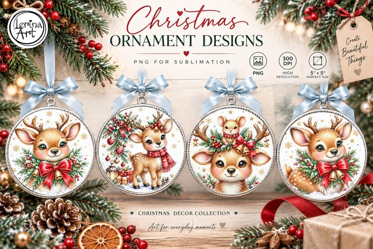 Christmas Decor | Cozy Deer | PNG Sublimation