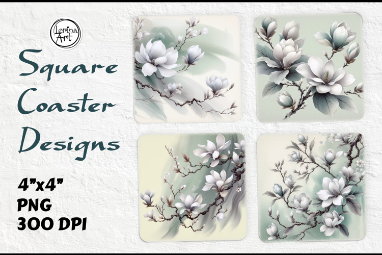 MAGICAL MAGNOLIA Coaster Sublimation