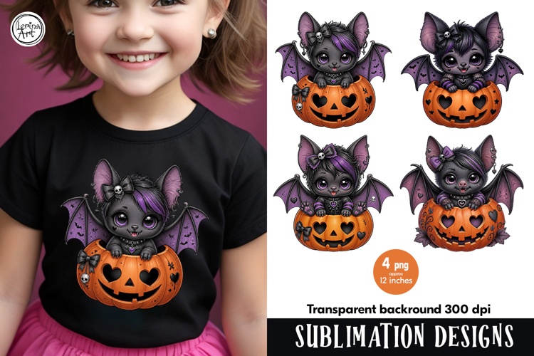 Cute Bat. Sublimation design PNG