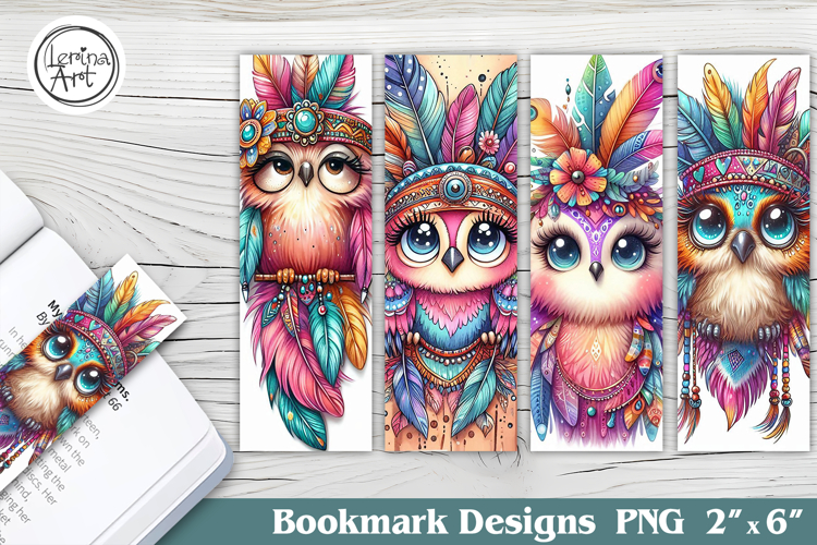Owl Printable Bookmark 4 PNG