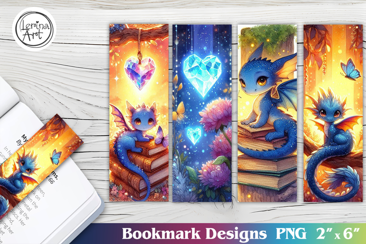 Cute Dragon Printable Bookmark 4 PNG