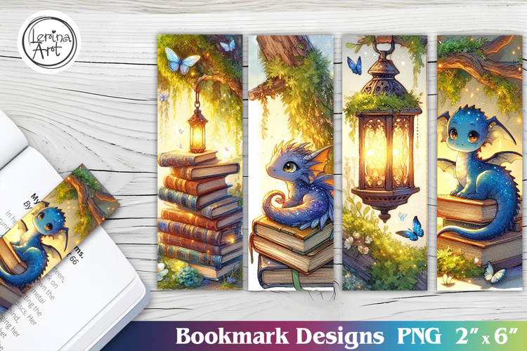 Cute Dragon Printable Bookmark 4 PNG