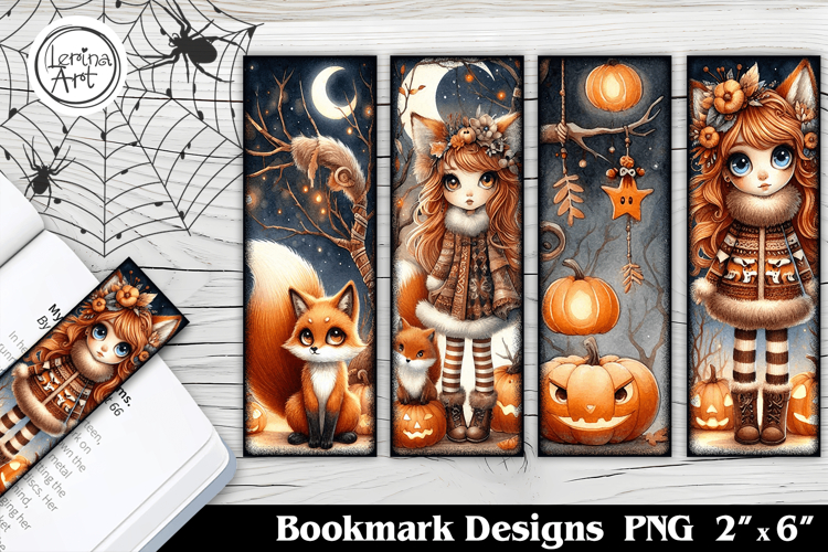 Cute Halloween Printable Bookmark 4 PNG