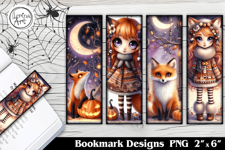 Cute Halloween Printable Bookmark 4 PNG