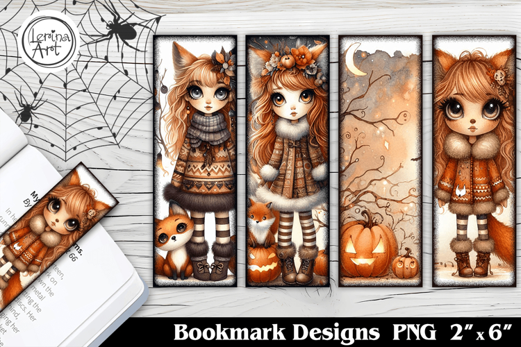 Cute Halloween Printable Bookmark 4 PNG