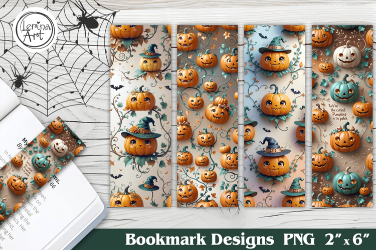 Halloween Pumpkin Printable Bookmark 4 PNG