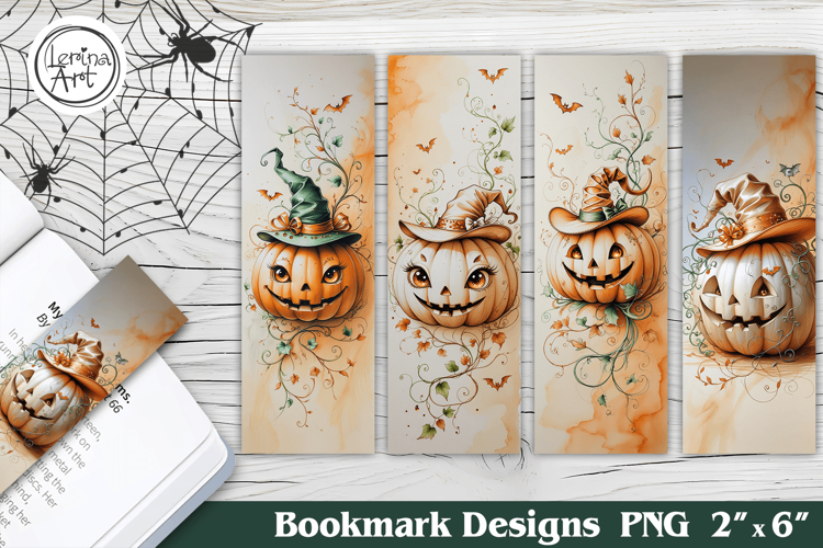 Halloween Pumpkin Printable Bookmark 4 PNG