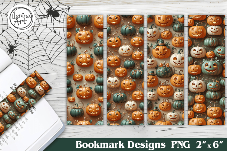 Halloween Pumpkin Printable Bookmark 4 PNG