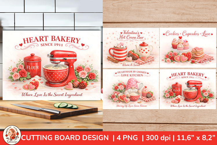 Valentines Day Cutting Board Designs Stained Glass