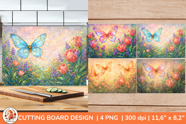 Spring Cutting Board Designs Stained Glass