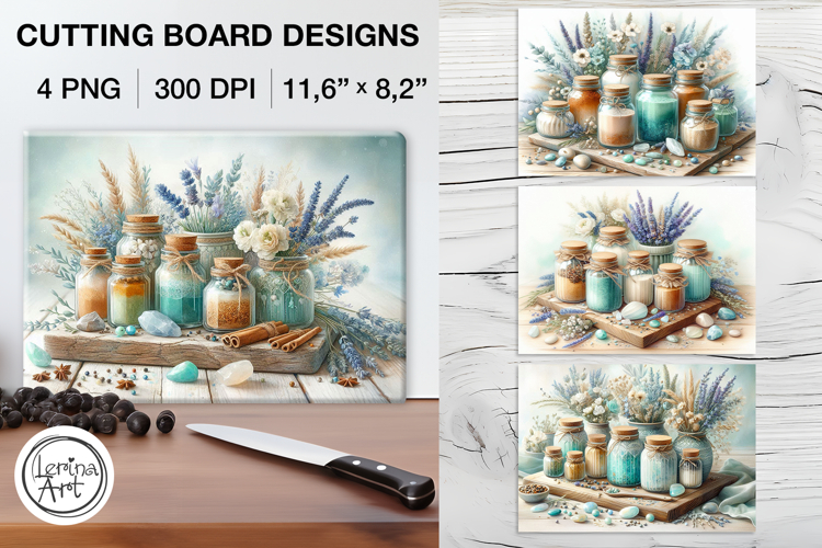 Cozy Spices Cutting Board Designs / 4 PNG