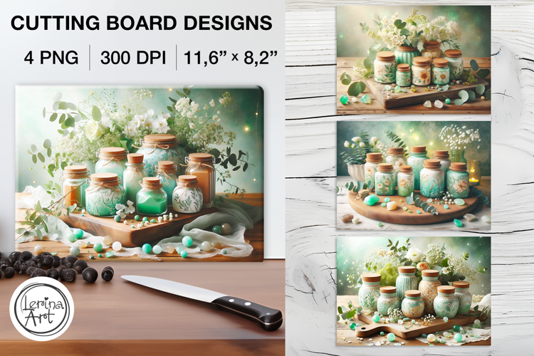 Sweet Home Cutting Board Designs / 4 PNG