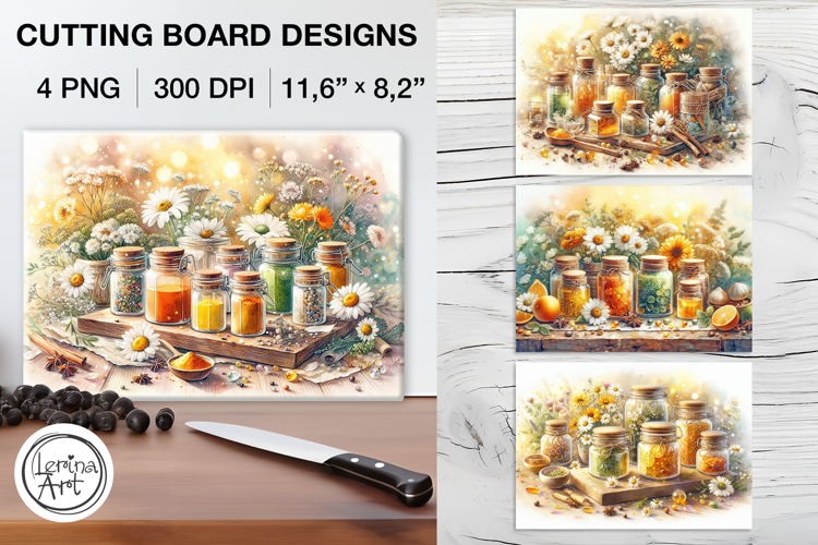 Sweet Home Cutting Board Designs / 4 PNG