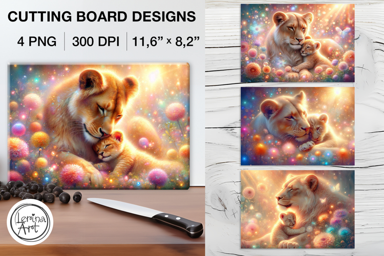 Mothers Love Cutting Board Designs / 4 PNG