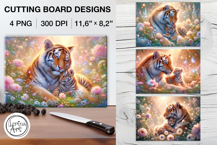 Mothers Love Cutting Board Designs / 4 PNG