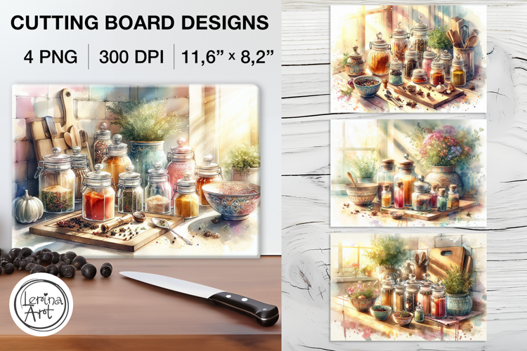 Sweet Home Cutting Board Designs / 4 PNG