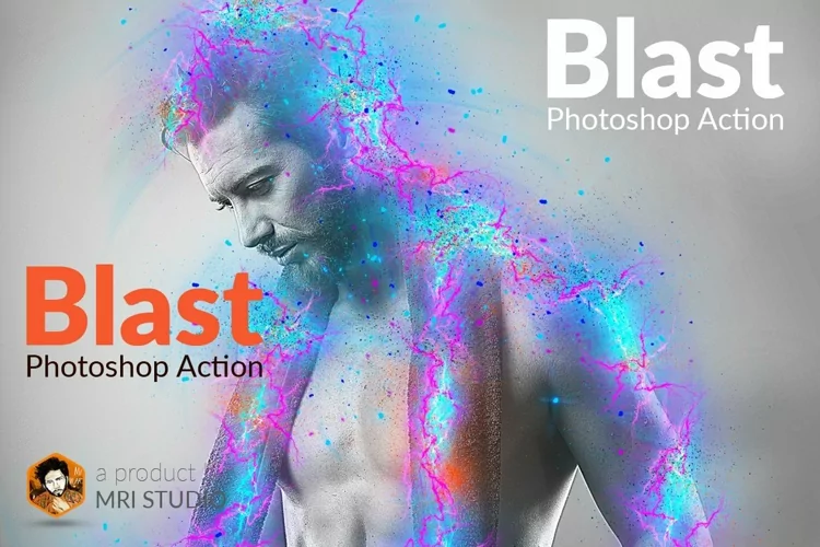 Blast Photoshop Action