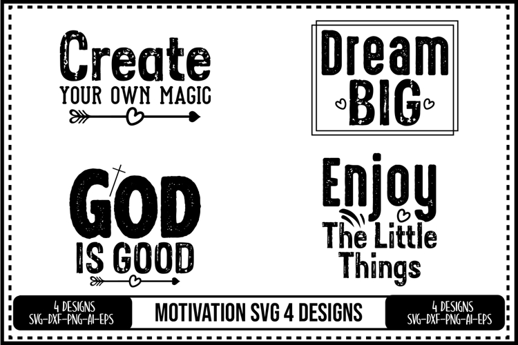 Motivation Svg 4 Designs