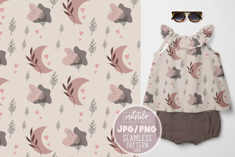 Boho Abstract Seamless Pattern | Fabric Pattern Design