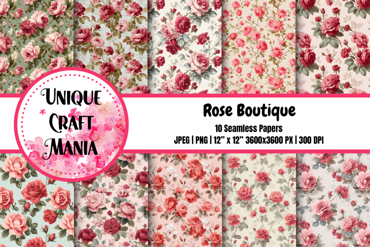 Rose boutique Seamless Pattern