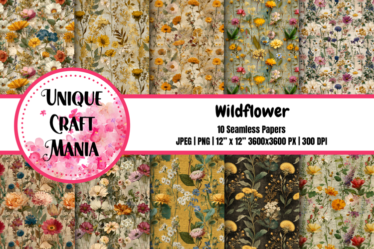 Wildflower Seamless Pattern