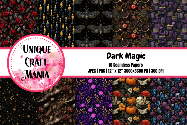 Dark Magic Seamless Pattern