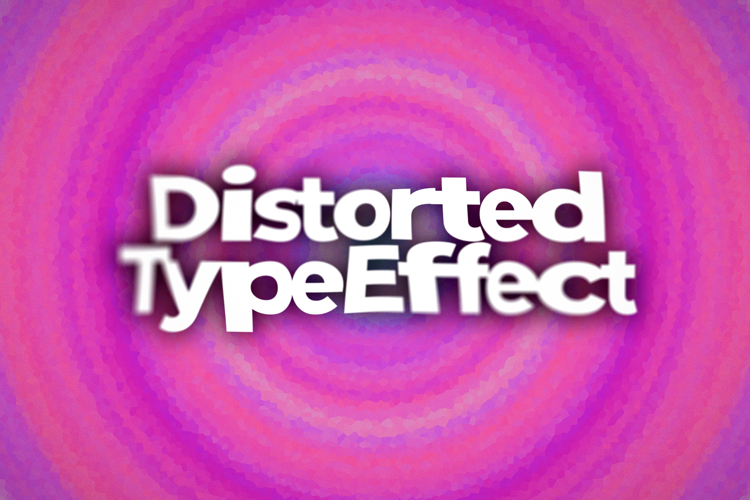 Distorted Text Effect Template example image 1
