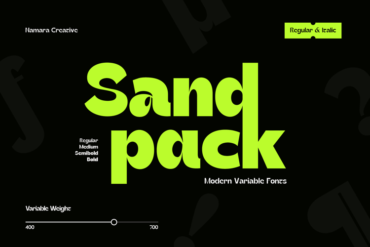 Sandpack - Modern Variable Sans
