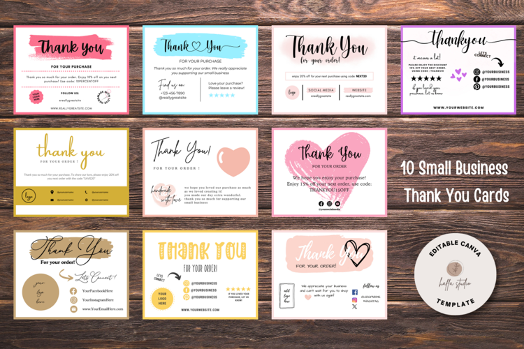 10 Small Business Thank You Cards