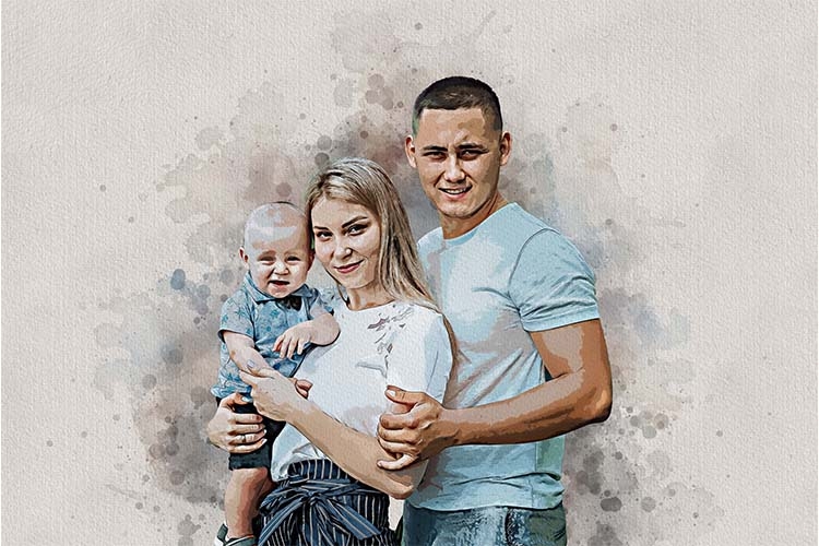 Watercolor Family Memories