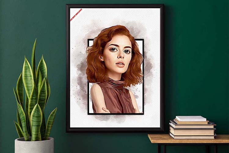 Watercolor Comic Portrait