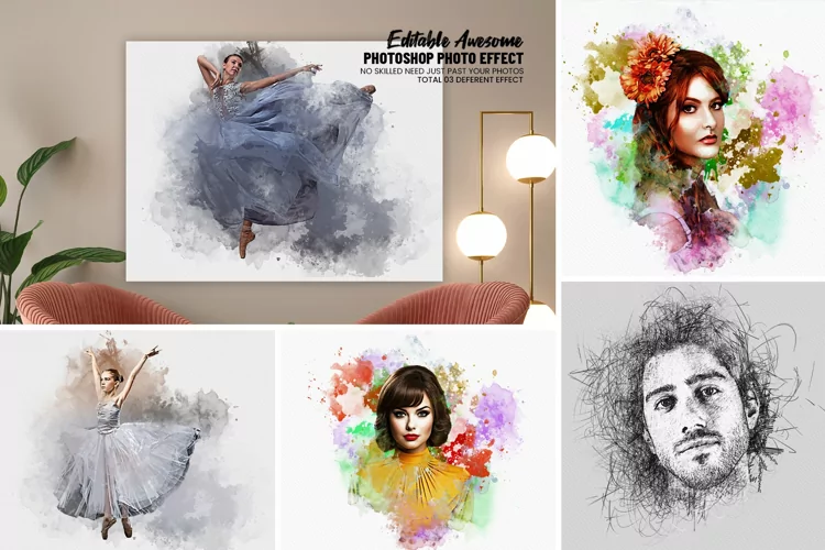 Editable Portrait Photo Effect