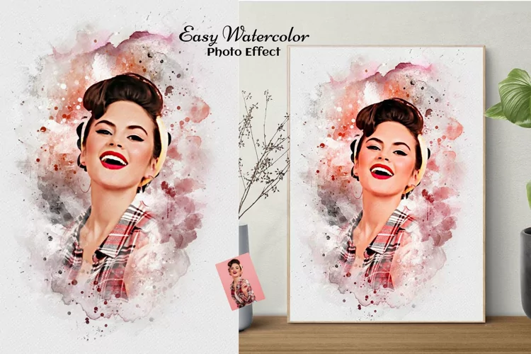 Easy Watercolor Photo Effect