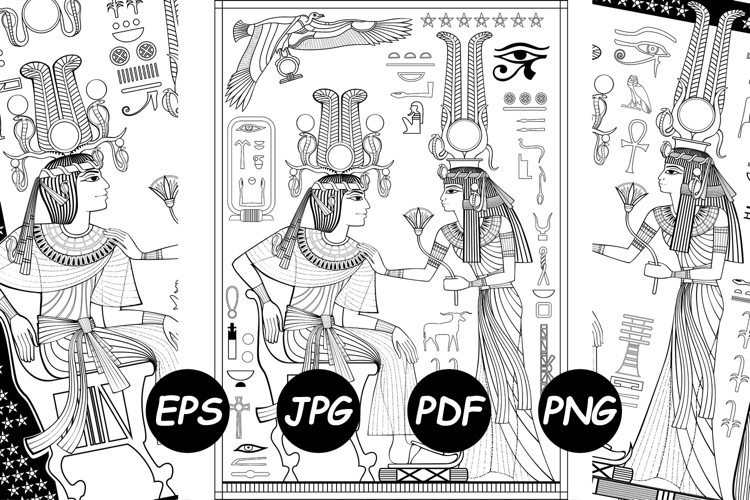 Egyptian Coloring Pages