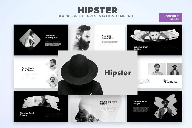 Hipster - Google Slides Template example image 1