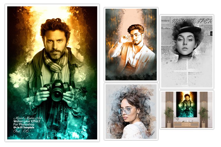 Mixed Art Photo Effect example image 1